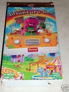 Barney Barney's Adventure Bus VHS 1997 Puppets Live Action Educational ...