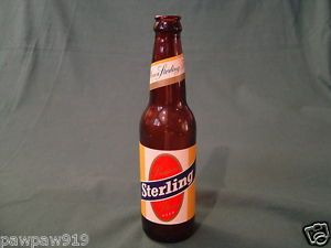 12 oz. (355 ml) Amber Glass Stubby Beer Bottles, Pry-Off Crown, 26-611,  24/cs