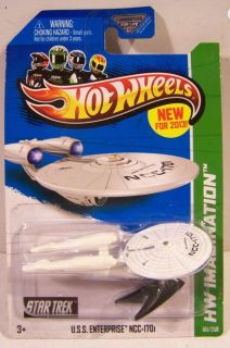 Hot Wheels Star Trek Imagination USS Enterprise NCC 1701 1 7000 Scale Mintinpkg