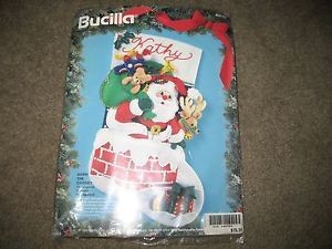 Bucilla Felt Christmas Stocking Craft Kit Unopened 1994