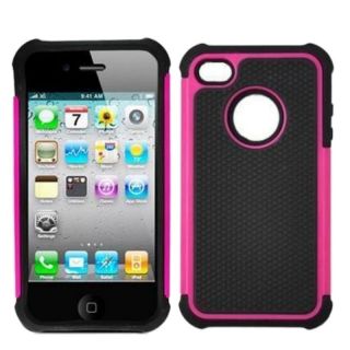 3 in 1 Executive Armor Combo Case Apple iPhone 4 OS4 iPhone 4S OS5 Magenta New