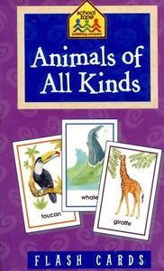 Animals of All Kinds Flash Cards by School Zone New 04012