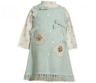 Boutique Bonnie Jean Baby Christmas Dress Sz 0 3 Months Pageant Clothing