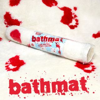 Blood Bath Bathroom Floor Mat Horror Zombie Gothic Punk Rockabilly Splatter
