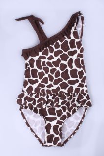 BNWT Baby Girls Lovely Leopard Bathing Swimsuit Swimming Costume Size4 6 8 10