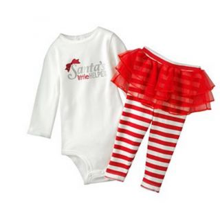 Carters Baby Girl Clothes 2 Piece Set Christmas Santa 3 6 9 12 18 24 Months