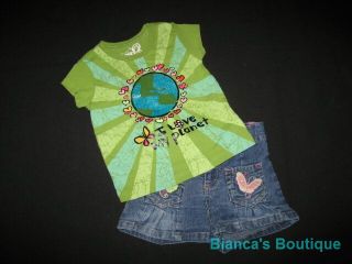 "Children's Place Love Planet" Shorts Girls 24M Spring Summer Baby Clothes Kids