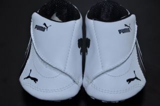 Puma Baby Infant Boy Girl Drift Cat 3 Black White Crib Shoes Size 1 New