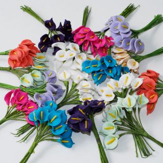 Mini Flower Calla Lily Bouquet Wedding Baby Shower Birthday Party Decoration