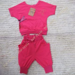 Girls Kids Cute Clothes Summer Cool Top Pants 2pcs Outfit Set 3 8Y Tracksui TYC4