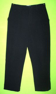 Rose Haggar Sz 4P Petite Womens Black Slacks Dress Pants Stretch 6N98
