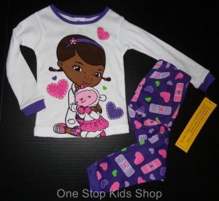 Doc McStuffins Toddler Girls 24 MO 3T 4T 5T PJs Set Pajamas Shirt Pants Disney