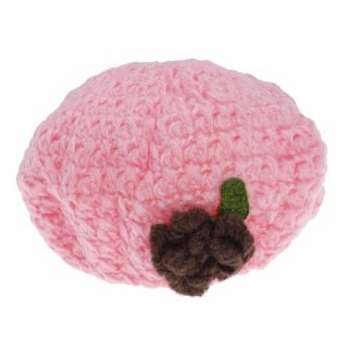 Baby Girl Kid Knit Handmade Crochet Beanie Hat Flower Beret Warm Cap Gift Xmas