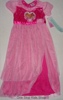 Disney Princess Girls 4 5 6 6X 7 8 Pajamas Nightgown PJs Rapunzel Belle Ariel