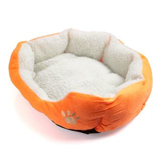 Hot Sell Luxury Warm Round Unique Soft Pet Dog Cat Bed Medium Lovely Cute Oran