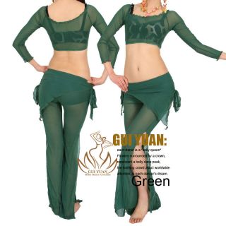 Belly Dance Costume Dancewear Dress 2Pics Top Pants 9Colours