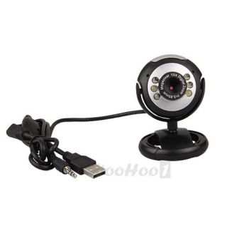 USB LED 8 30 16 50 M Mega Pixel Webcam Web Cam Camera w Mic for PC Laptop