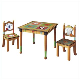 Teamson Kids Little Sports Fan Table with 2 Chairs Set     TD 0022A