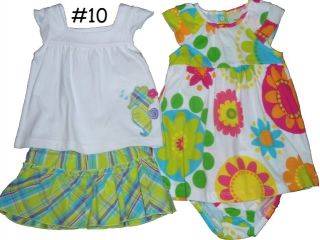 3 4 5 Piece Sets Baby Girls Outfit Mixed Lot Infants Summer Play Clothes