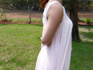 Vtg Long Nightgown Miss Elaine Baby Pink w White Lace Trim Flows Tank Style Sz L