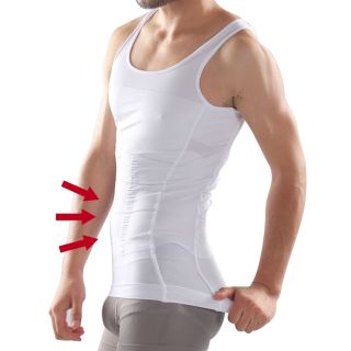 Men's Slimming Shirt Belly Buster Underwear Vest Lose Weight T Shirt s – XXL