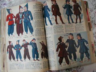 1942 Vtg Fashion Catalog Clothing Dress Hats Corsets Lingerie Shoes Men Women