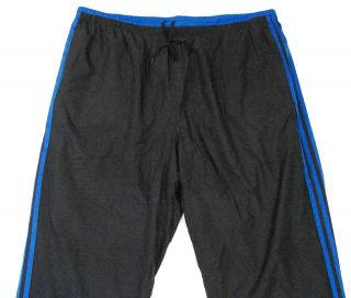 Adidas Signature Cyclone Lined Wind Track Pants Black Blue Mens