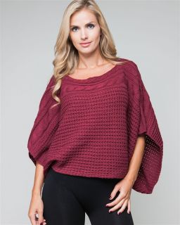 Sexy Trendy Acrylic Chunky Cable Knit Pullover Sweater 3 Fabulous Colors
