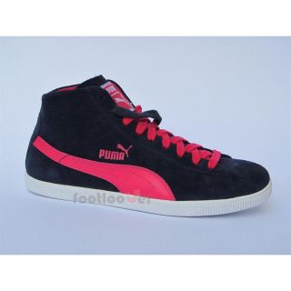 Puma Glyde Wmns 354049 15 Womens Girls Navy Pink Suede Casual Shoes Sneakers