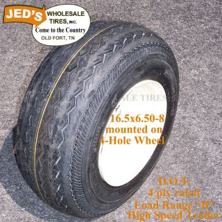 16 5x6 50 8 165 650 8 5 4 5 Dot High Speed Trailer Tire Rim Wheel 5 Hole 4ply