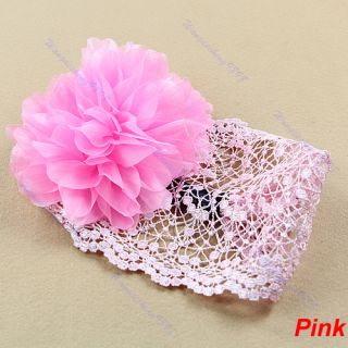 Baby Toddler Flower Elastic Headband Hair Band Accessorie Photography 3 Colors