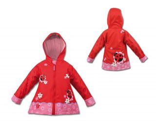 Stephen Joseph Kids Toddler Girls Rain Coat Slicker Jacket Wear Gear Cute New