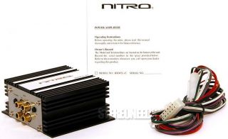 New Nitro BMWX43 300 Watt 4 Channel Bridgeable Amplifier Car Stereo Audio Amp 0368298561826