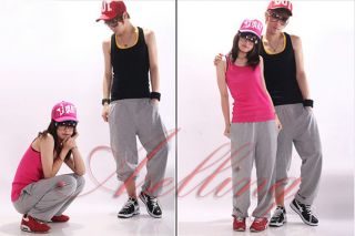 Unisex Men Women's Parkour Dance Hip Hop Loose Harem Long Pants Stretch Trousers