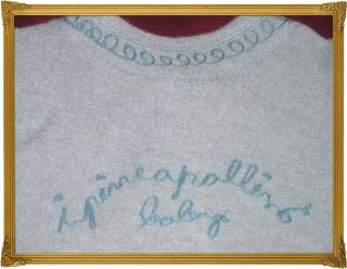NWT I Pinco Pallino Arte Paisley Wool Sweater Gray 24 M