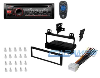 ★ New JVC CD Player Car Stereo Receiver w Dash Install Kit Wiring Harness ★