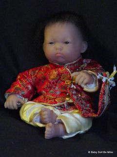 New in Box Berenguer Asian Baby Olivia Doll 9 5 "