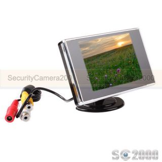 2 CH Video Input 3 5'' Digital TFT LCD Monitor for Security Car Vehicle Camera