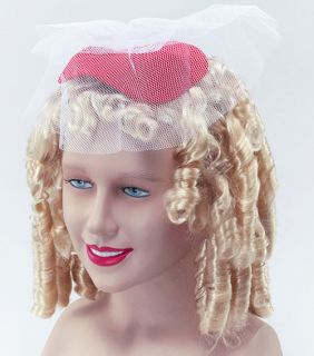 Blonde Curly Wig Shirley Temple Goldilocks Fancy Dress