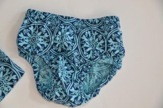 Tea Collection Girona Tile Pocket Dress Navy Blue Smocked Neck Cover 2T