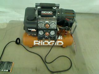 Ridgid Tri Stack 5 Gal Portable Electric Steel Orange Air Compressor