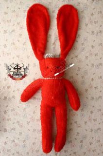 Lolita Princess Rabbit Bunny Music Terry Plush Doll Red