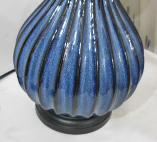 Stein World 94748 Table Lamp 150 Watt 3 Way Ceramic Accent Lamp Blue
