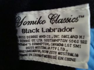 Yomiko Classics Plush Russ Black Lab Labrador