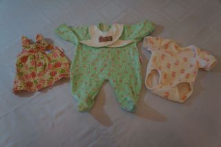 Zaph Creations Chou Chou Baby Born Annabell Doll Clothes Onsie Dress Lot