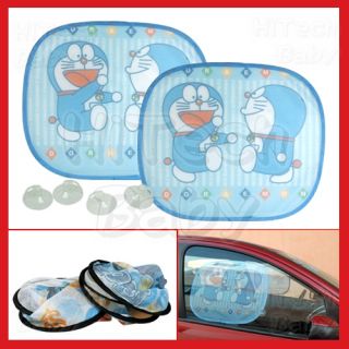 Anime Doraemon Happy Parade Car Auto Window Sun Shade Mesh Sunshade X2