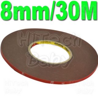 30M 8mm 3M Acrylic Foam Double Sided Waterproof Tape