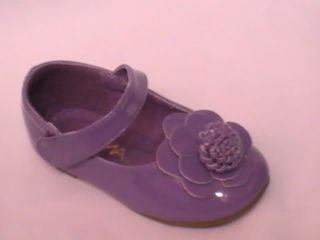 Girls Patent Flats w Flower ONE2 Toddler Flower Girl Pageant Dress Shoes