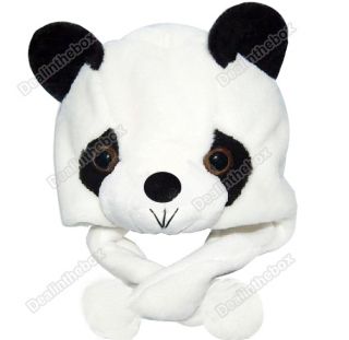 Cute Cartoon Animal Panda Fluffy Plush Beanie Hat Cap