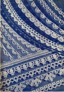 100 Edging Patterns Knit Crochet Vintage Lace Filet Baby Lace Towel